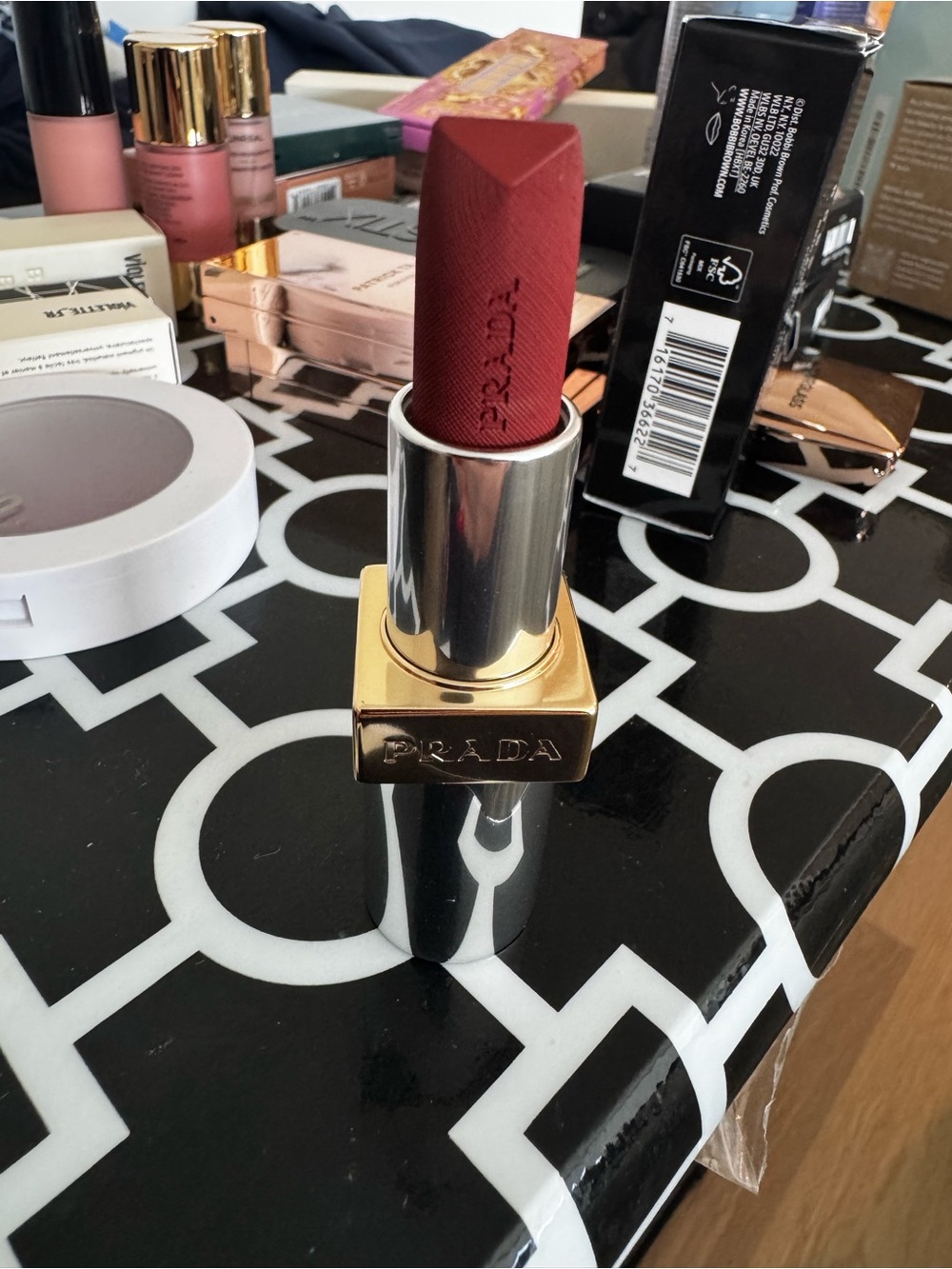 Prada Mahogany Matte Lipstick